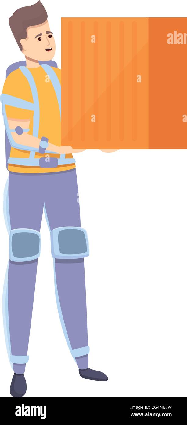 Icône exosquelette contemporaine. Dessin animé de l'icône vectorielle exosquelette contemporaine pour la conception de sites Web isolée sur fond blanc Illustration de Vecteur