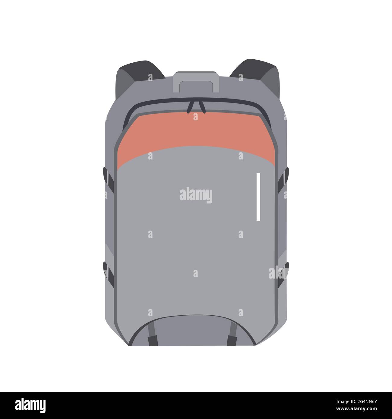 Le sac à dos Vector est isolé sur un fond blanc Illustration de Vecteur