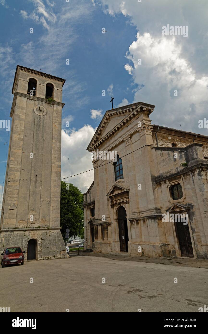 Cathédrale de l'Assomption de la Sainte Vierge Marie à Pula en Croatie Banque D'Images