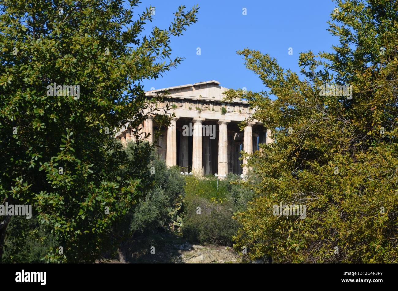 Temple grec Banque D'Images