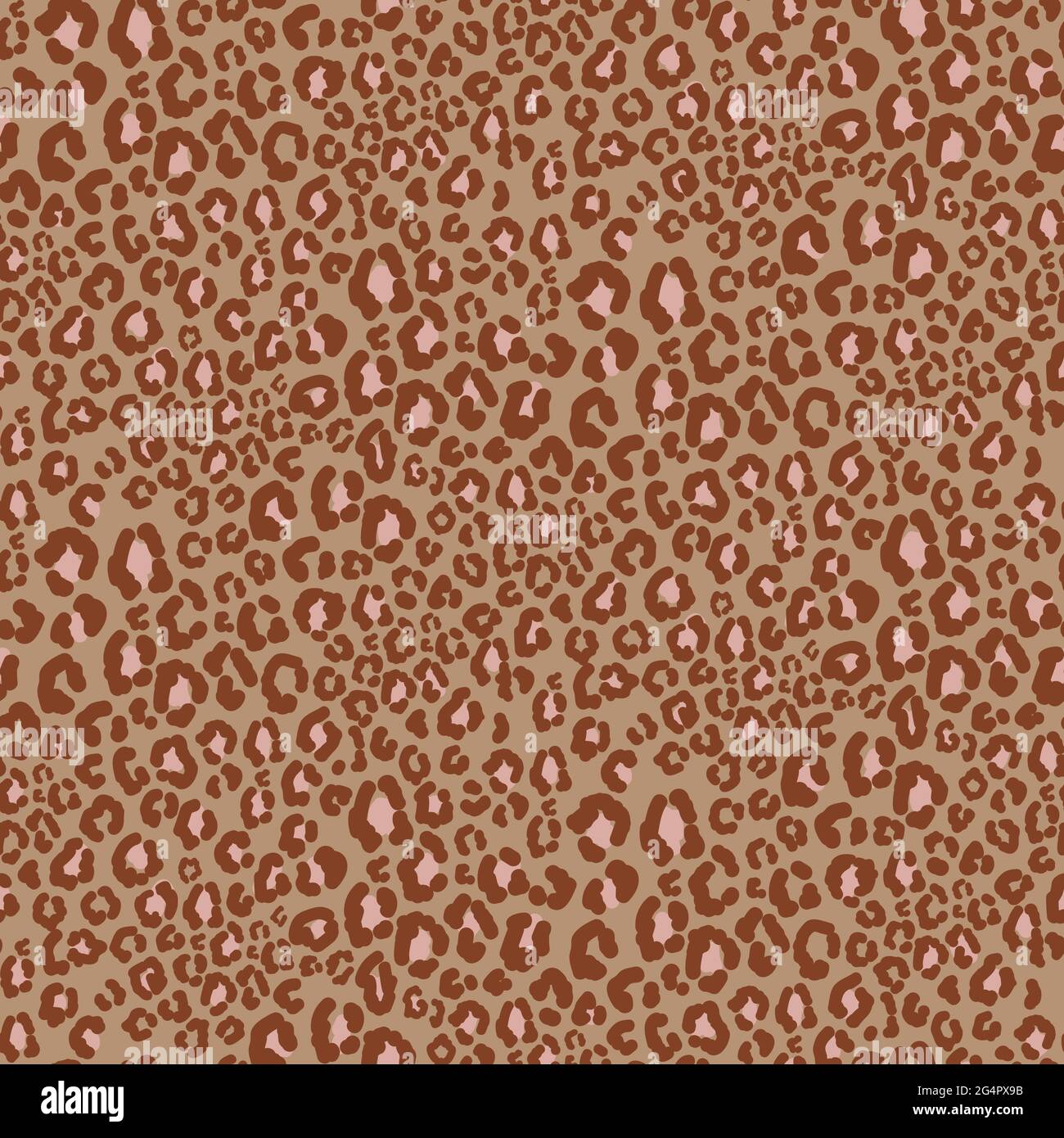 Motif sans coutures et imprimé animal guépard. Imprimé peau de chat sauvage léopard à pois bruns Illustration de Vecteur