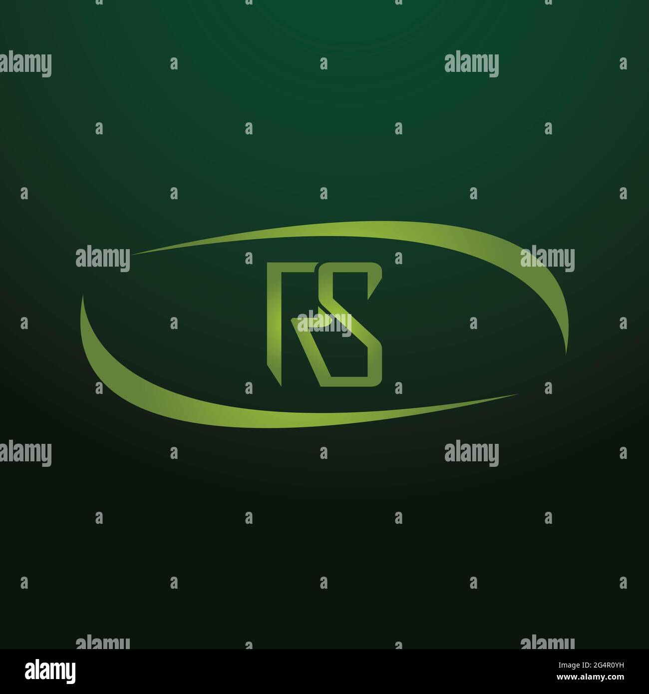 Lettre logo RS Alphabet icône symbole vectoriel Banque D'Images