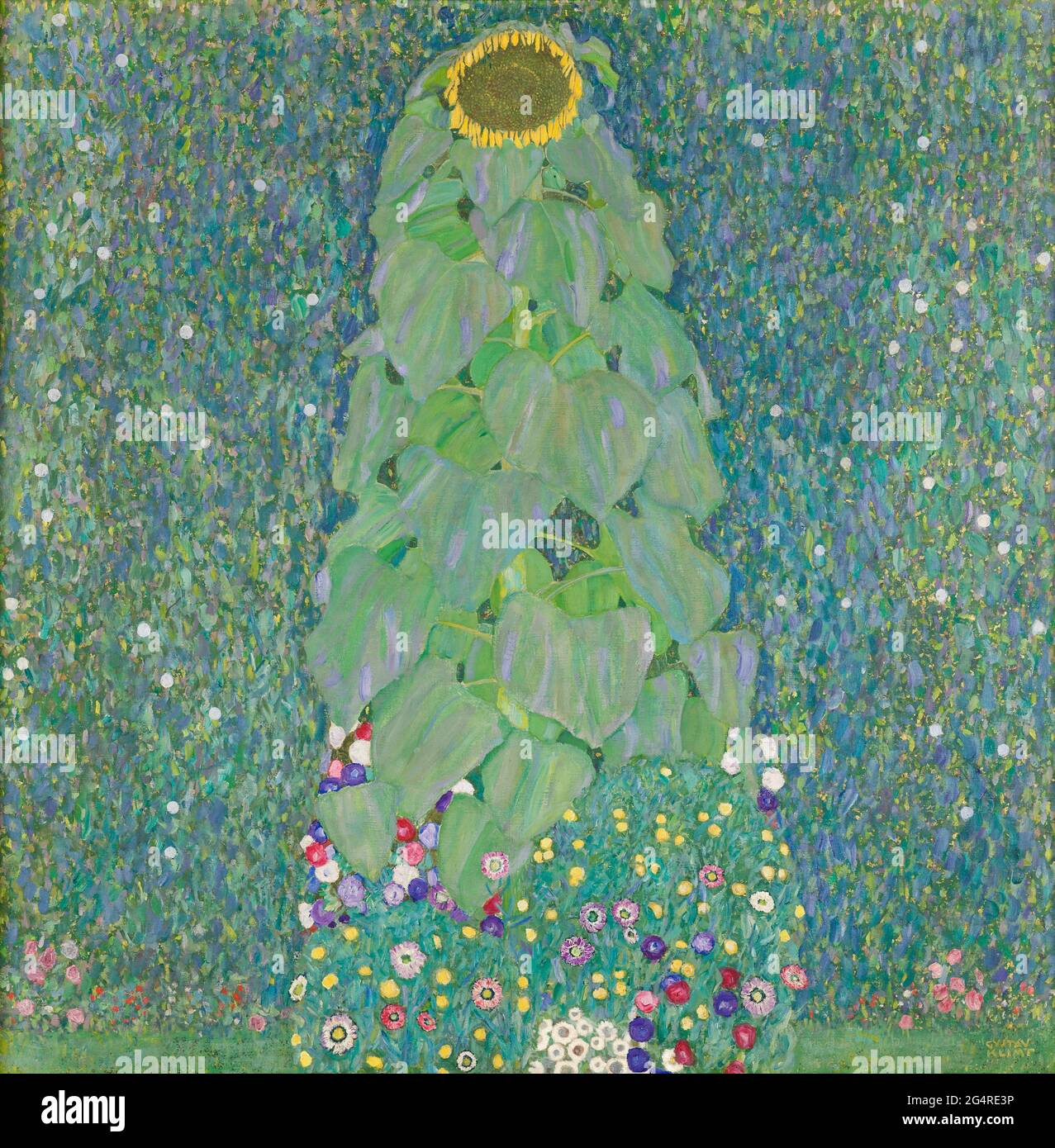 Gustav Klimt - le tournesol. Banque D'Images