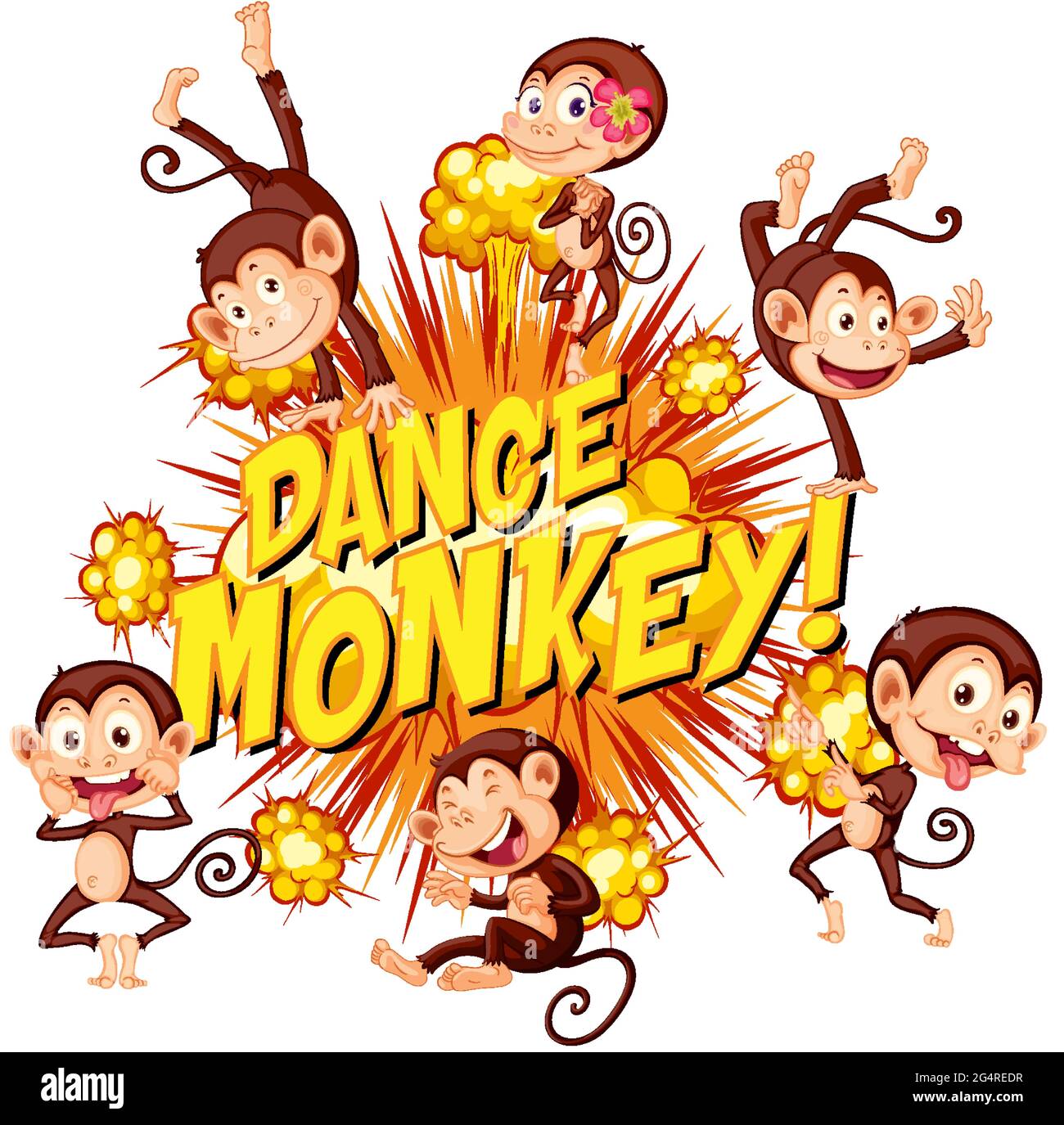 Danse de singe Banque d'images détourées - Alamy