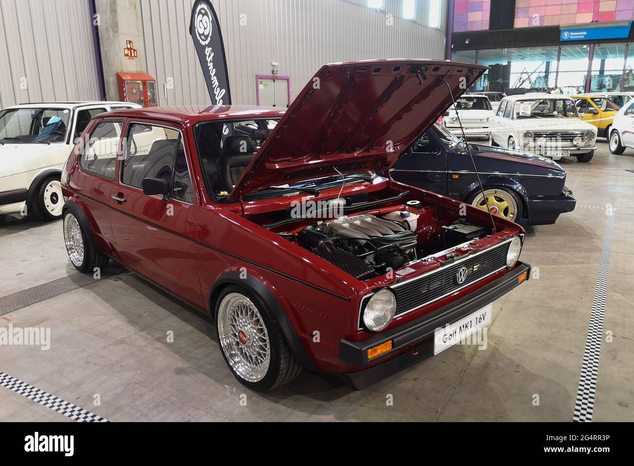 Volkswagen Golf MK1. Retro Malaga 2021, andalousie, Espagne. Banque D'Images