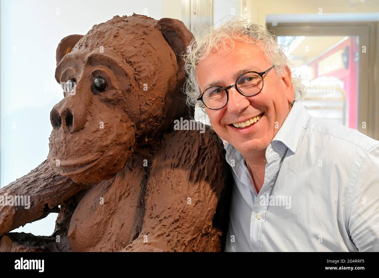 Eric Lamy est le plus célèbre chocolatier de Brive-la-Gaillarde, France Banque D'Images