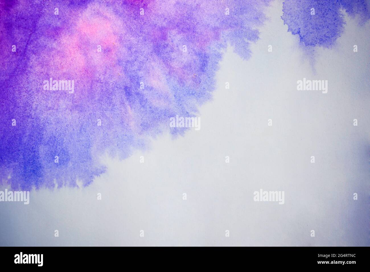 L'encre rose bleue s'étend Banque D'Images