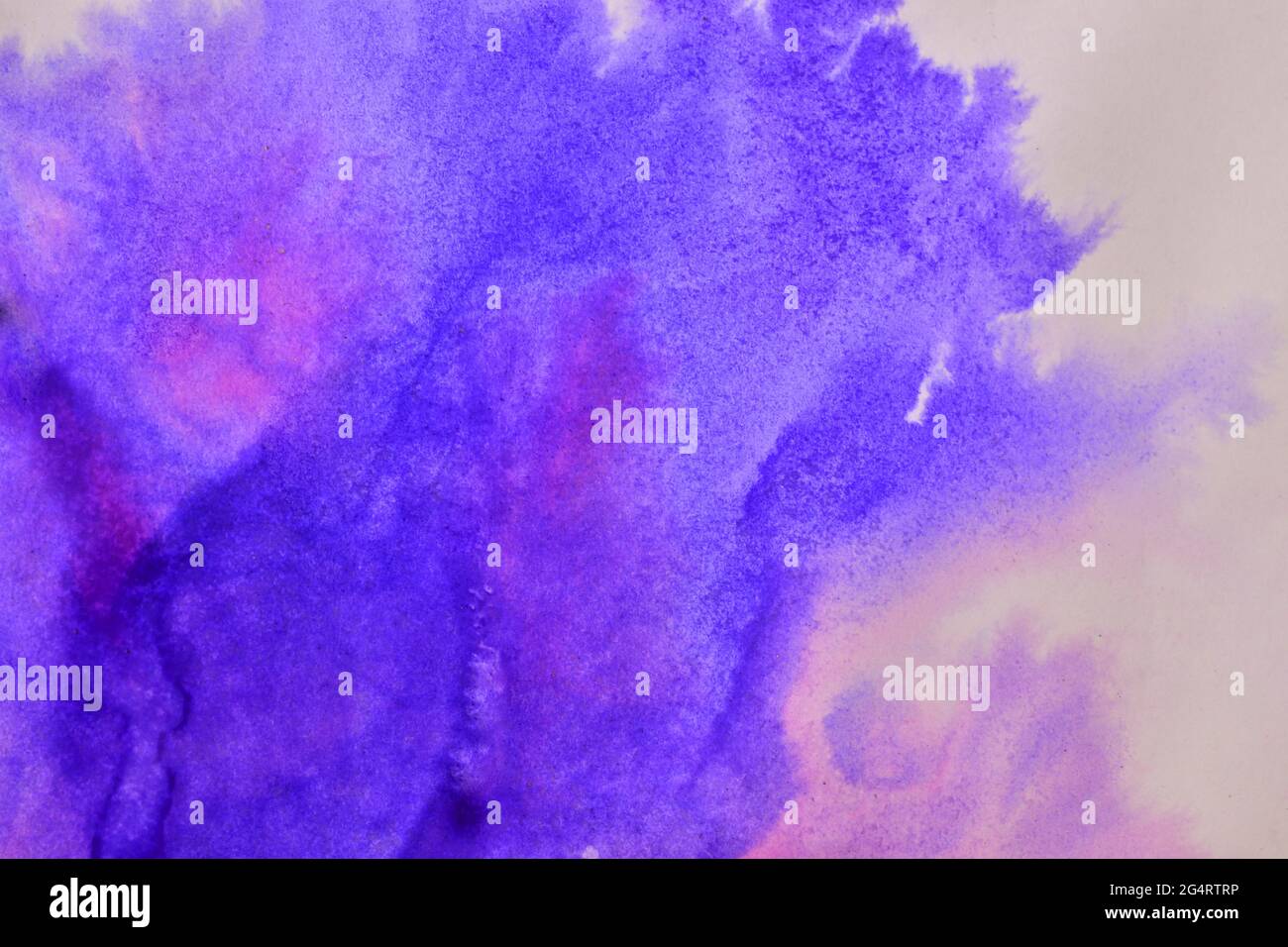 L'encre rose bleue s'étend Banque D'Images