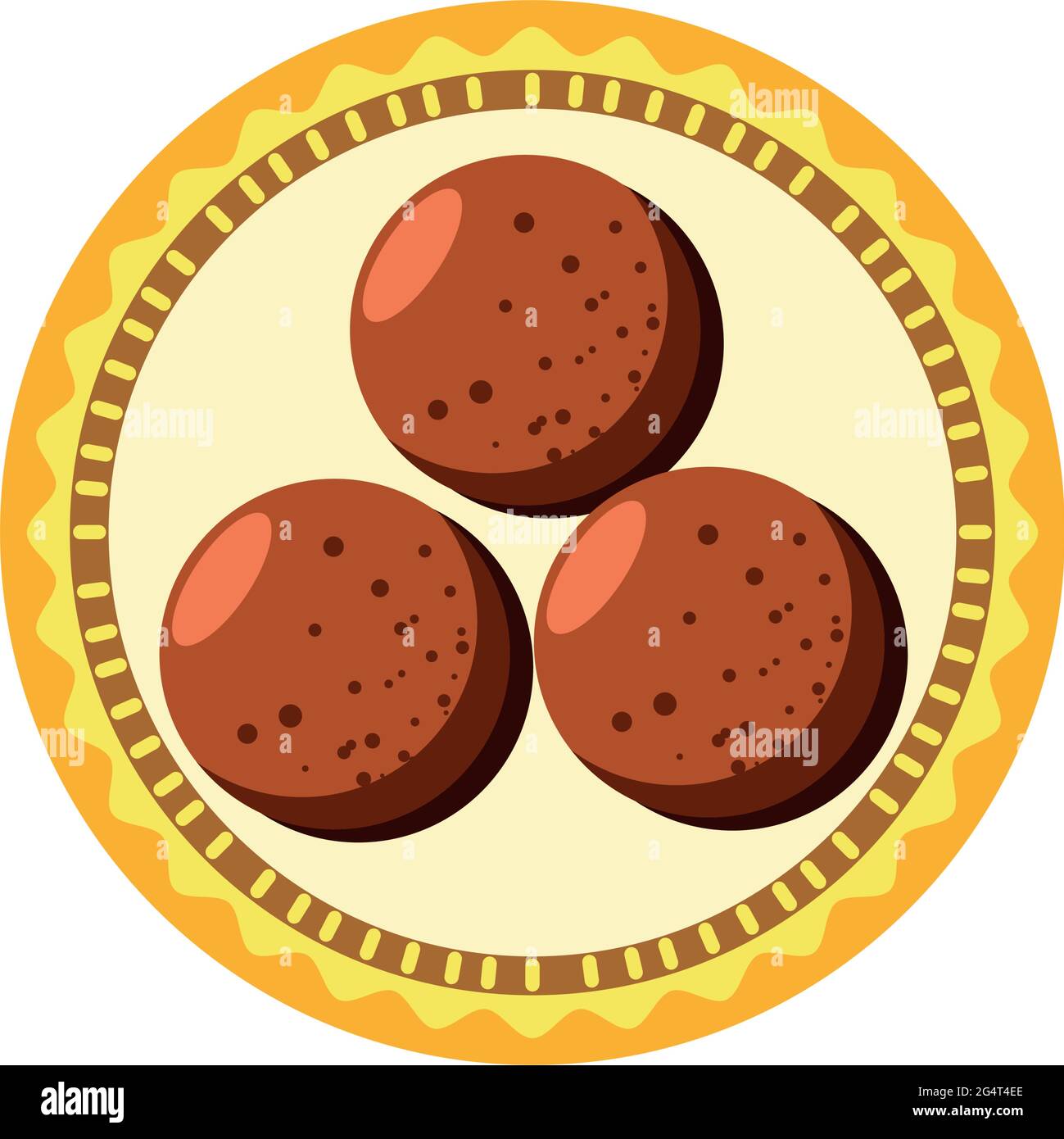 biscuits sur plat Illustration de Vecteur