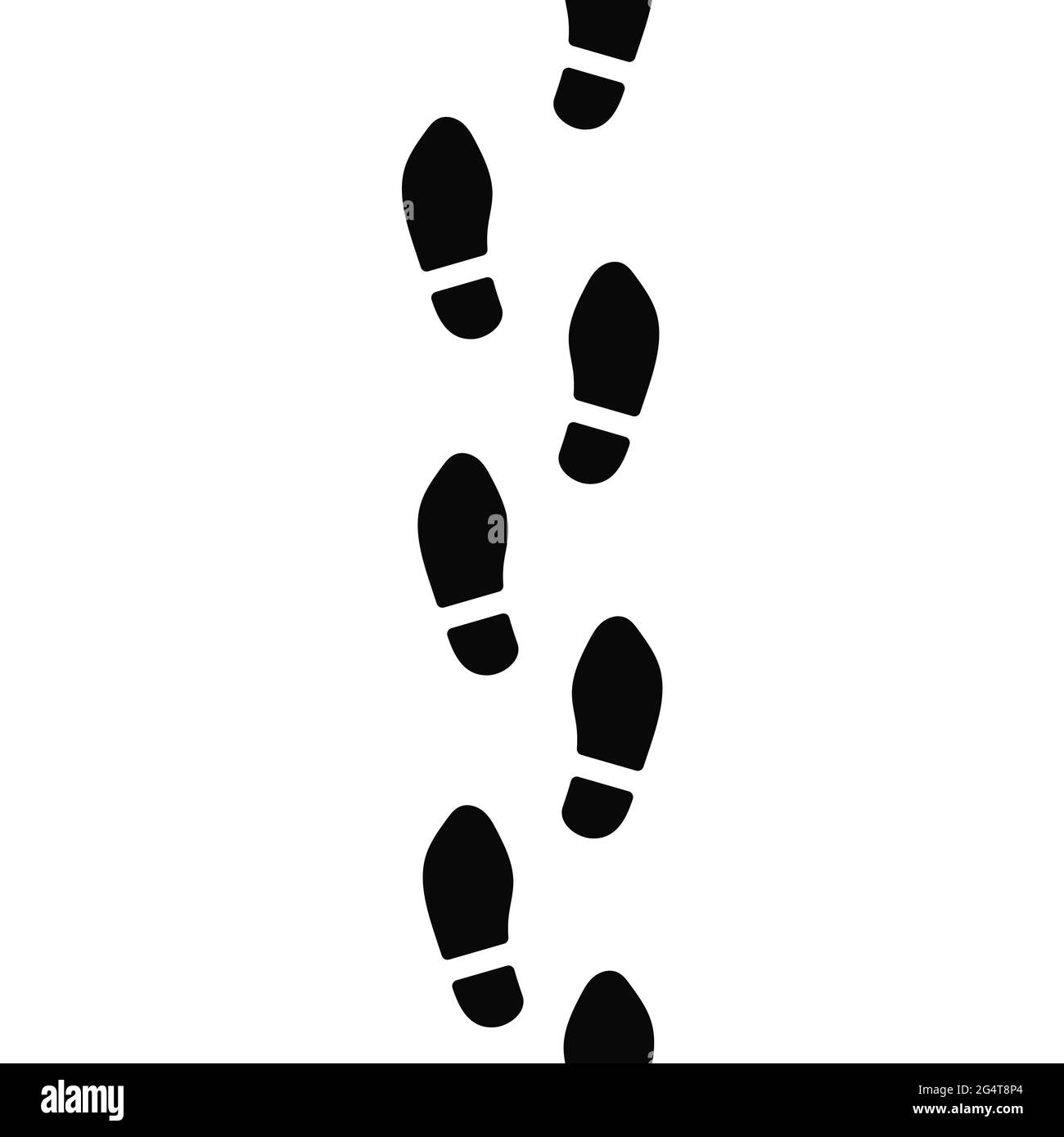 Empreintes de pas pour homme dans des chaussures, motif simple sans couture Illustration de Vecteur