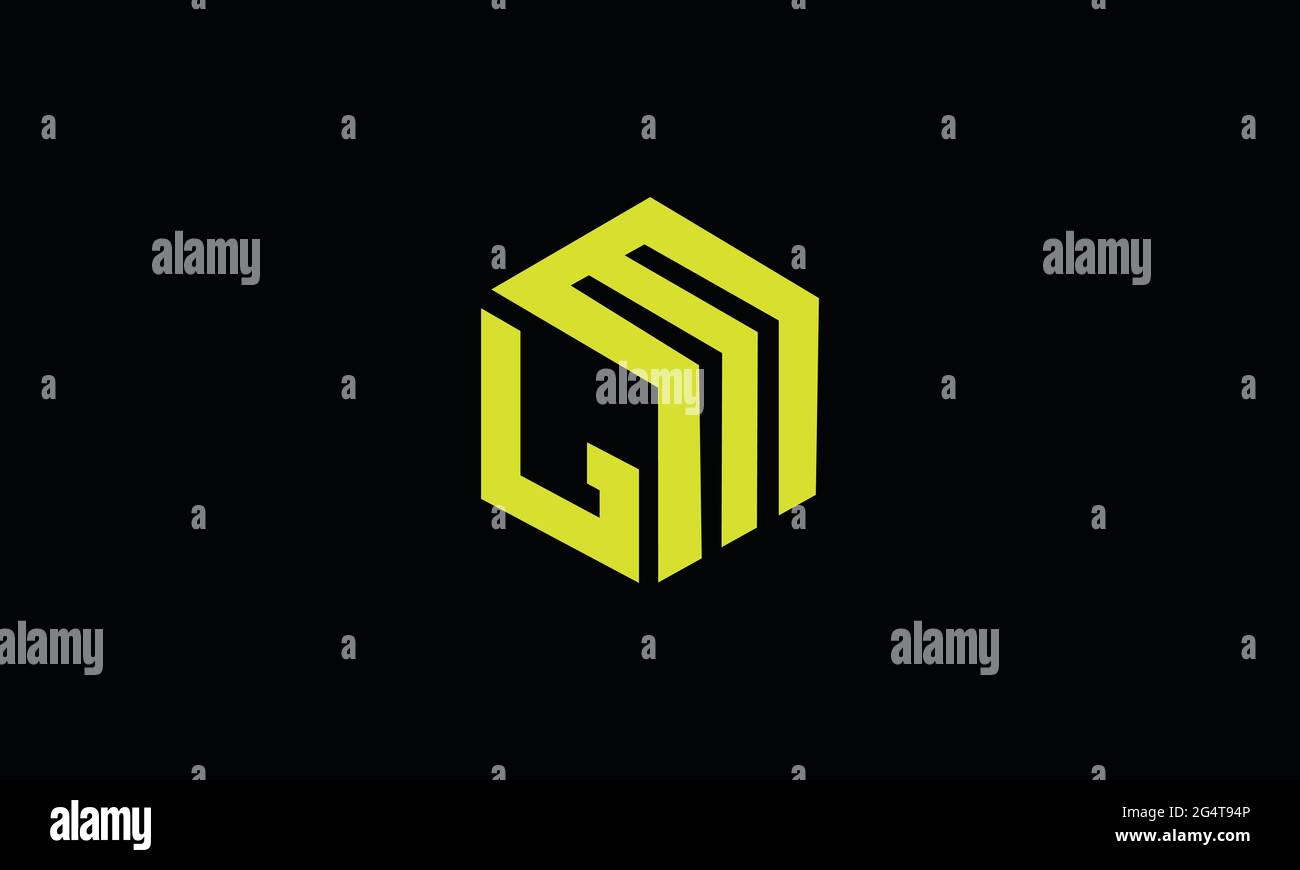 MJ et JM J ou M lettre initiale Vector logo Design pour la marque Illustration de Vecteur