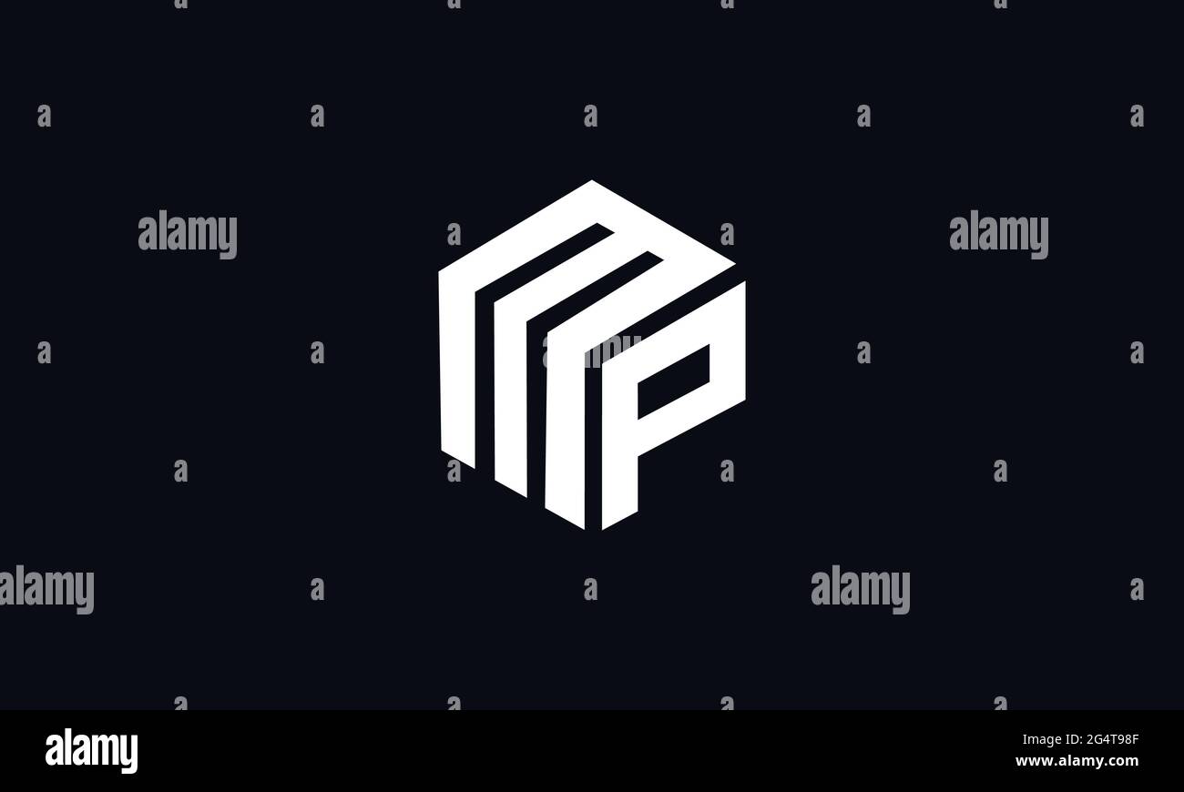 MP et PM M ou P logo vectoriel de lettre initiale pour la marque Illustration de Vecteur