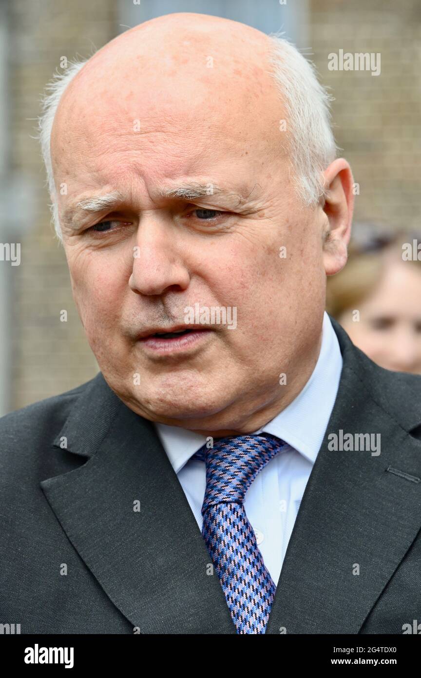 Londres, Royaume-Uni .Iain Duncan Smith, Travel Day of action, College Green, chambres du Parlement, Westminster, Londres. Crédit au Royaume-Uni : michael melia/Alay Live News Banque D'Images