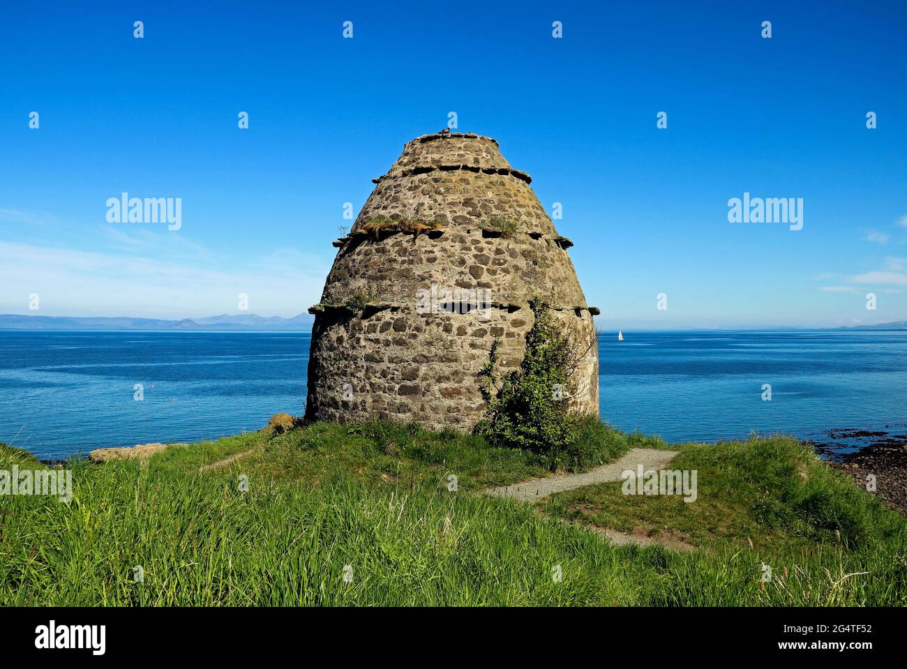 Dovecote médiéval au château de Dunure dans Ayrshire, Écosse Banque D'Images