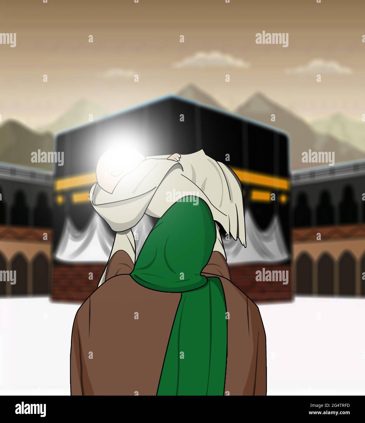 La naissance de Moula Ali dans la Kaaba Banque D'Images