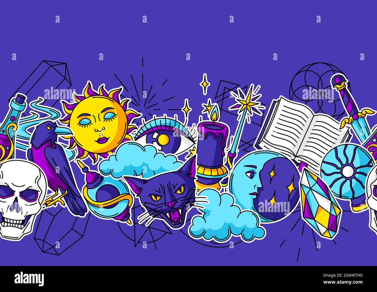 Chat Sorcier Banque D Images Vectorielles Page 3 Alamy