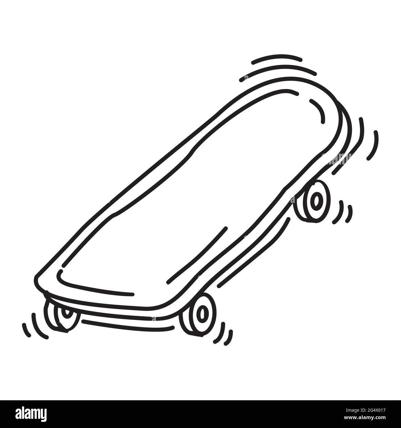 Terrain de jeu pour enfants, skateboard, jouer, enfants, jardin d'enfants. Jeu d'icônes dessiné à la main, contour noir, icône en forme de doodle, dessin d'icône de vecteur. Illustration de Vecteur