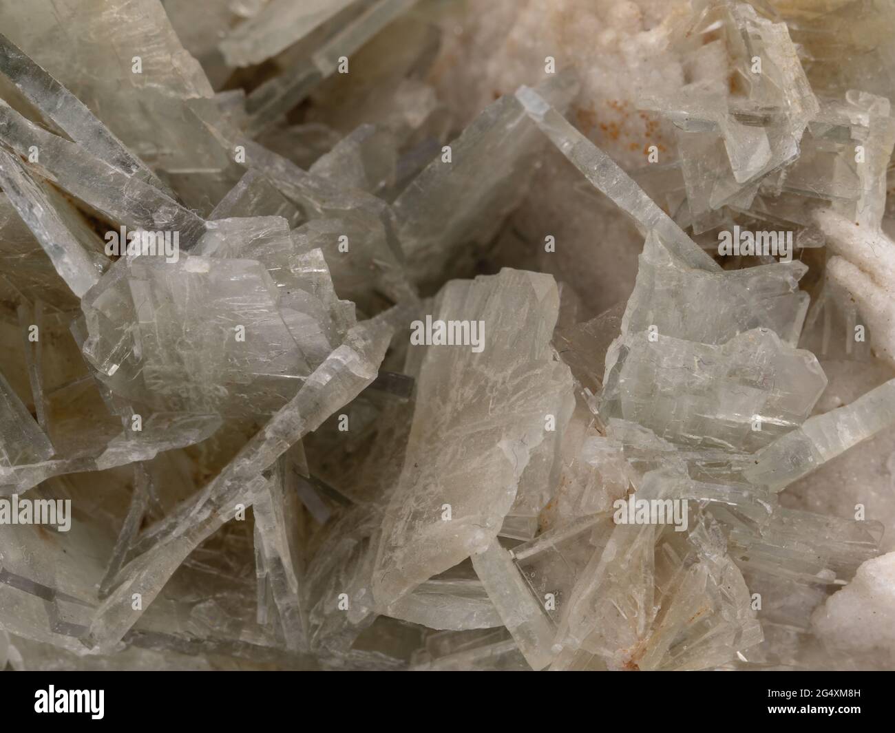 échantillon minéral de barite Banque D'Images