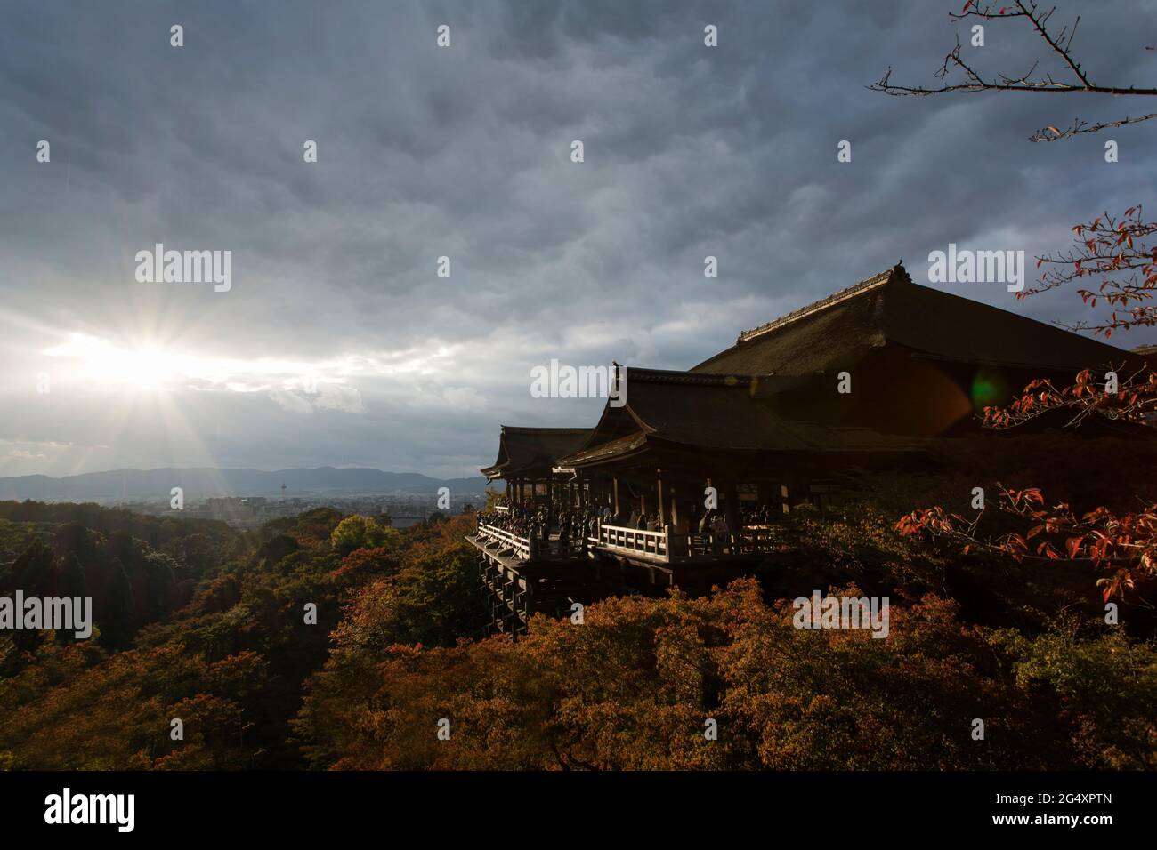 Le temple Kiyomizudera 'Pure Water' à Kyoto, Japon Banque D'Images
