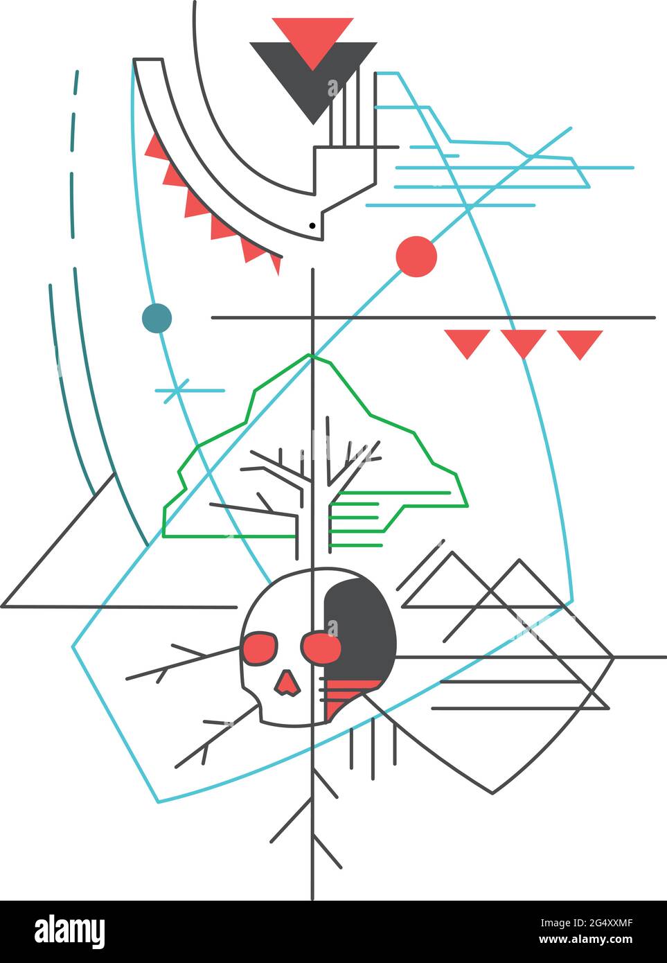 Illustration vectorielle dessinée à la main ou dessin de certains symboles chrétiens de la vie et de la mort Illustration de Vecteur Illustration vectorielle dessinée à la main ou dessin de certains symboles chrétiens de la vie et de la mort Illustration de Vecteur