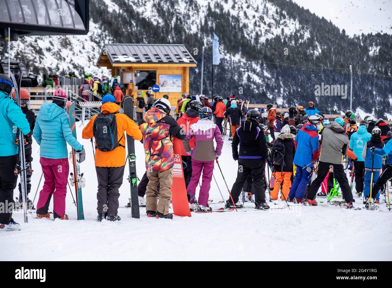 Andorre-Arcalis, 2 janvier 2021 : ouverture des stations de ski, mais  uniquement pour les citoyens andorran, avant l'ouverture le 9 janvier pour  les Français et les Espagnols Photo Stock - Alamy