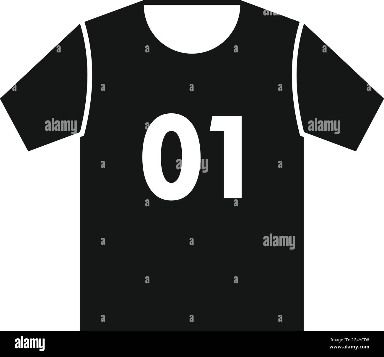 Icône de chemise en forme de hurling, style simple Illustration de Vecteur