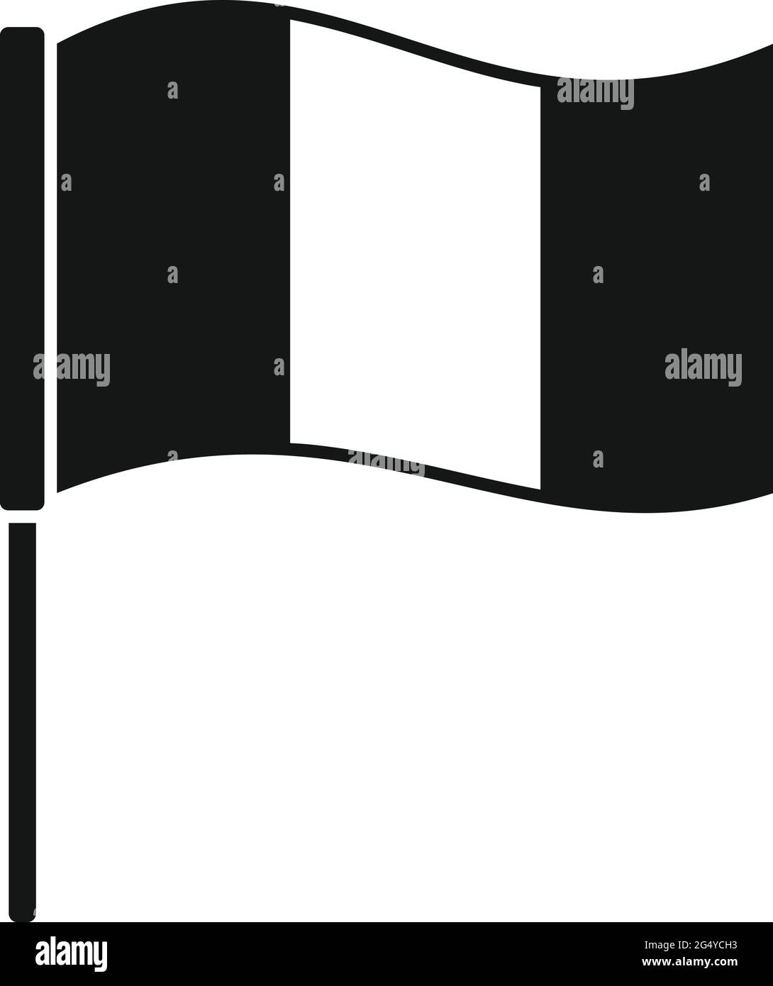 Icône représentant un drapeau irlandais, style simple Illustration de Vecteur