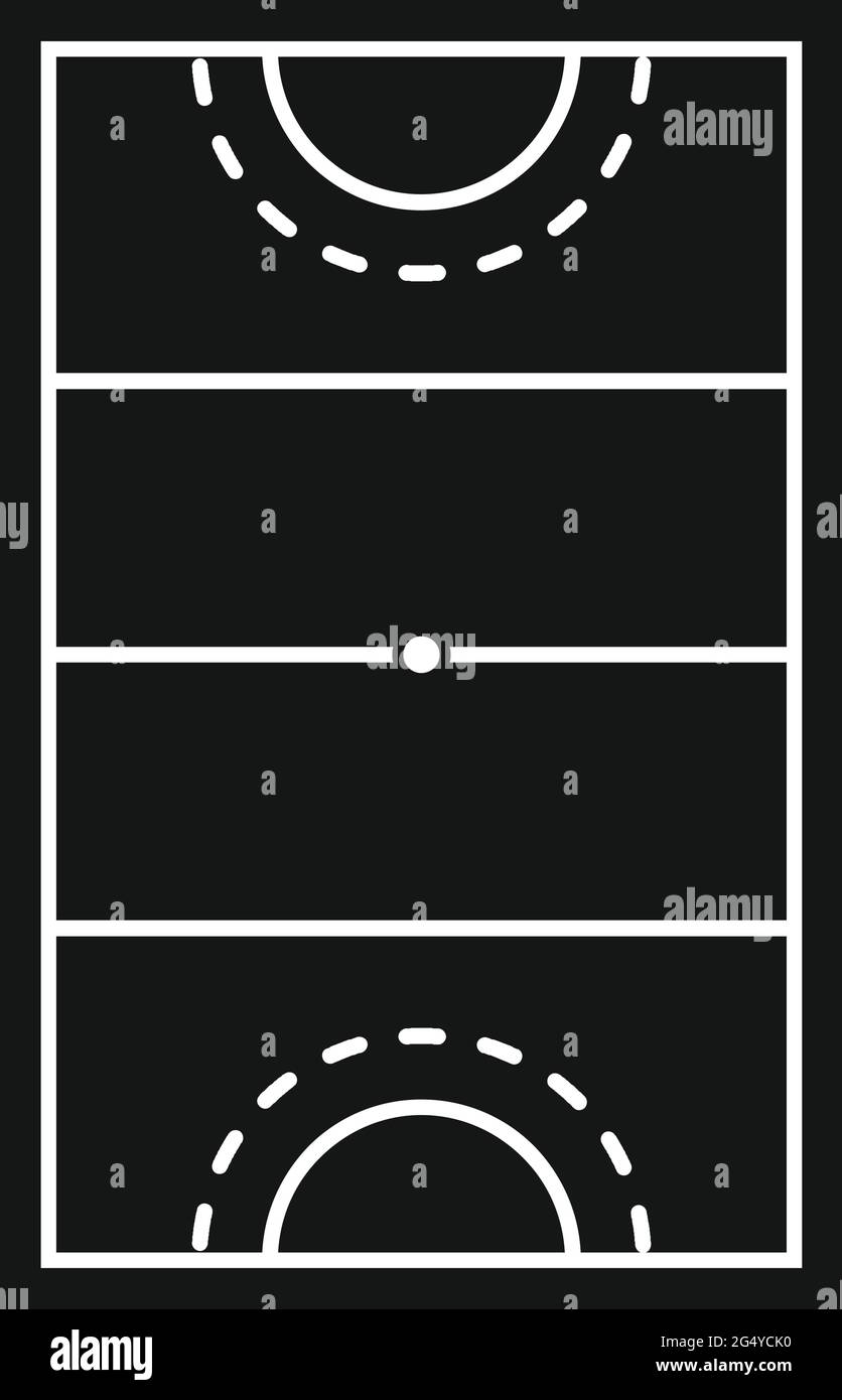 Icône de champ de suspension, style simple Illustration de Vecteur