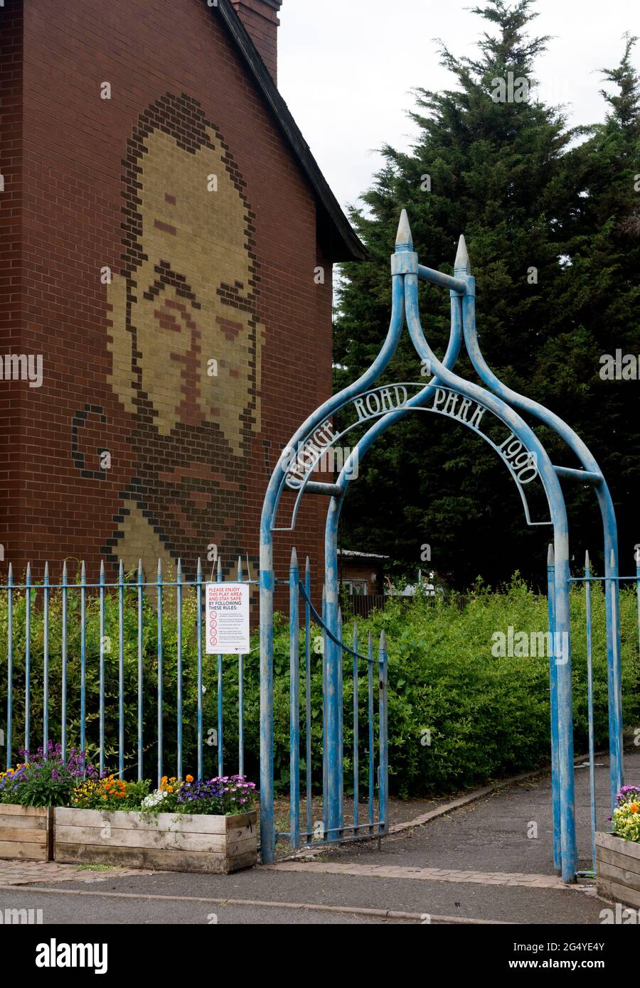 Kings Road Park Gate, Hay Mills, Birmingham, West Midlands, Angleterre, ROYAUME-UNI Banque D'Images