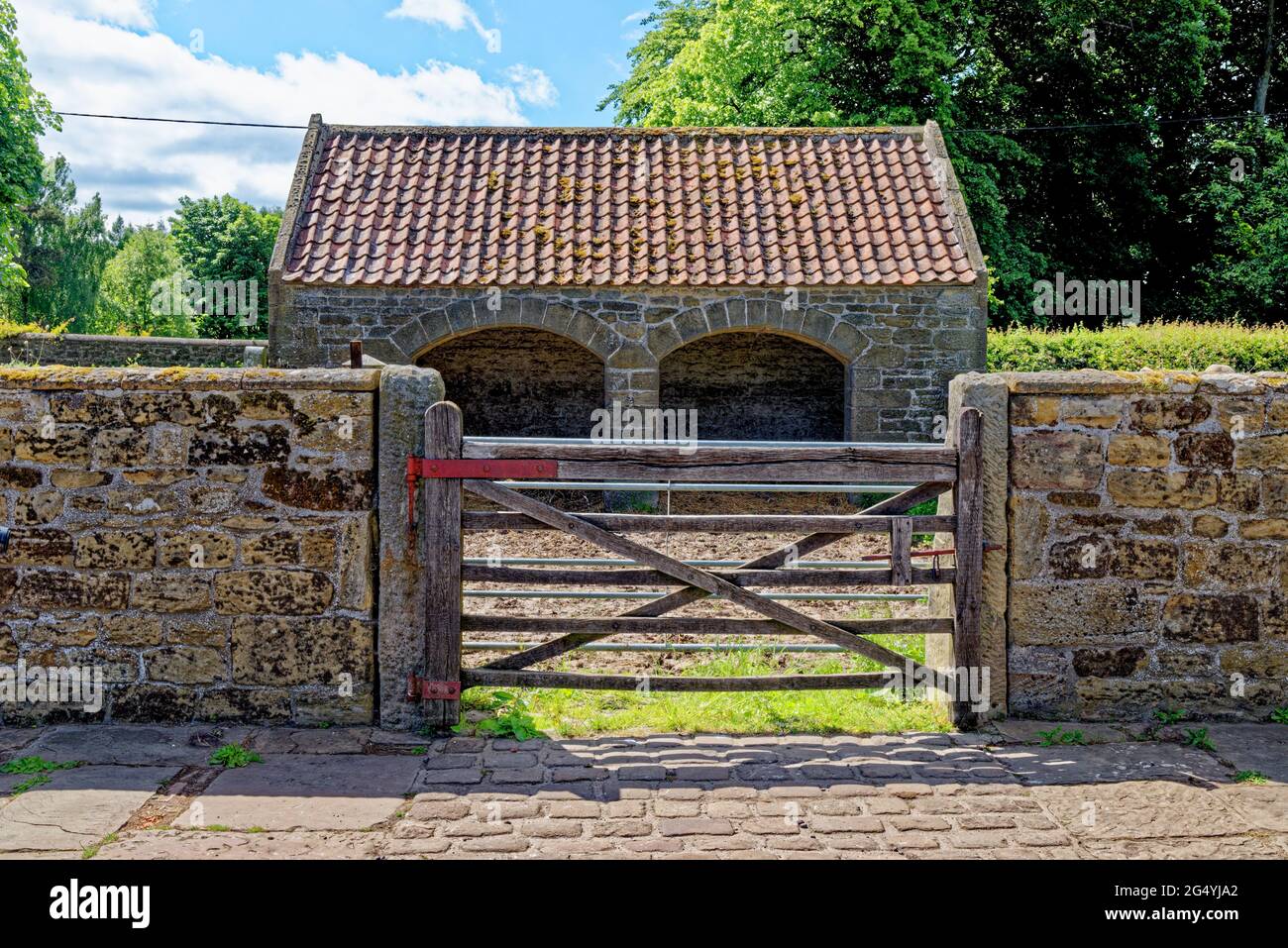 La maison de la collierie dans le village de Beamish Village, comté de Durham, Angleterre, Royaume-Uni, 12 juin 2021 Banque D'Images