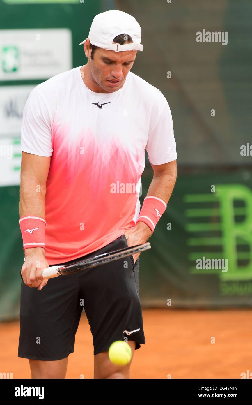 Aspria Harbour Club, Milan, Italie, 24 juin 2021, JAZIRI Malek Tunisian Player pendant ATP Challenger Milano 2021, tennis Internationals - photo Valerio Origo / LM Banque D'Images