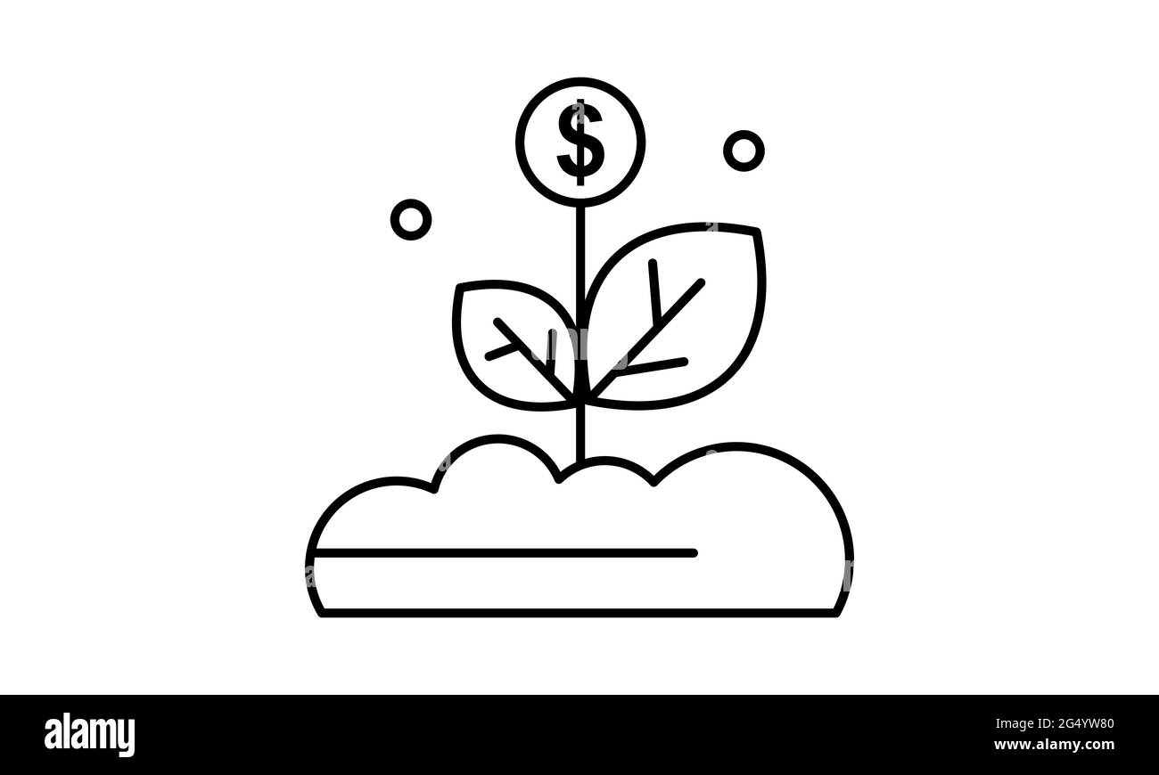 L'icône de l'usine de monnaie finance et vecteur d'affaires Illustration de Vecteur