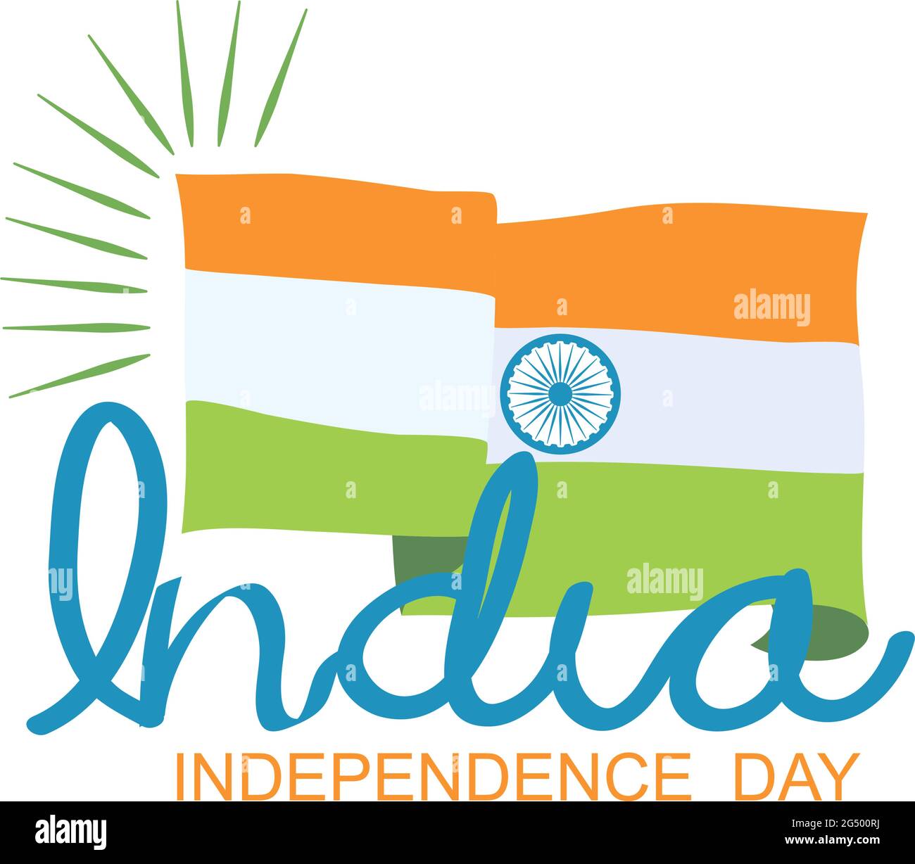 motif india independence day avec drapeau Illustration de Vecteur