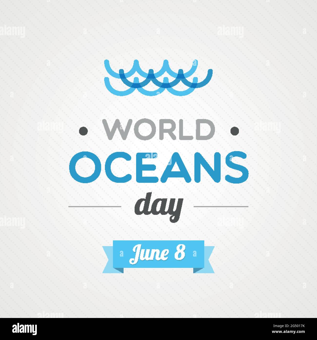 Journée mondiale des océans. Bannière de sensibilisation. Illustration vectorielle, conception plate Illustration de Vecteur