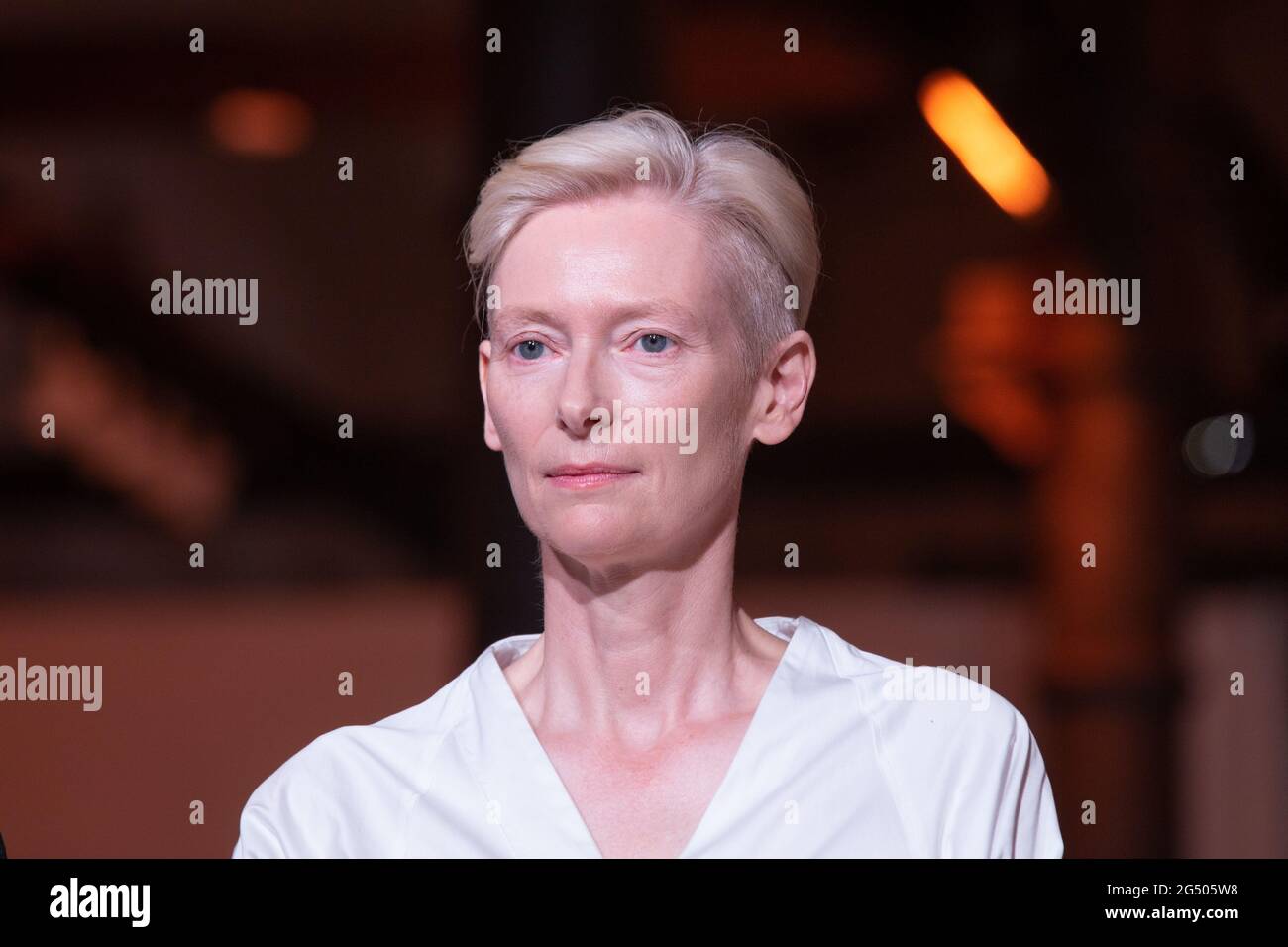 Rome, Italie. 24 juin 2021. L'actrice et interprète britannique Tilda Swinton à Rome (photo de Matteo Nardone/Pacific Press) Credit: Pacific Press Media production Corp./Alay Live News Banque D'Images