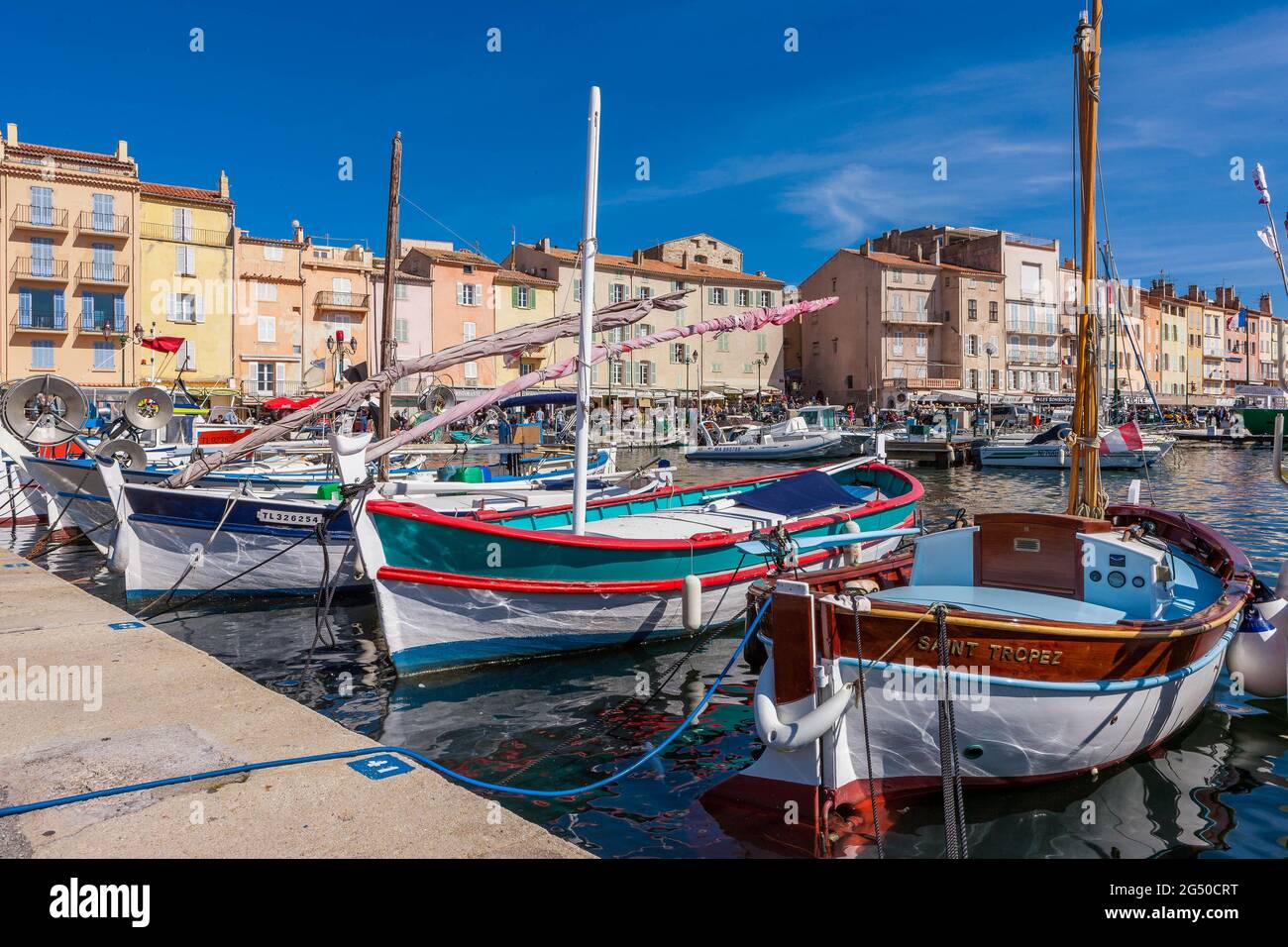FRANCE. VAR (83) PORT DE SAINT-TROPEZ Banque D'Images