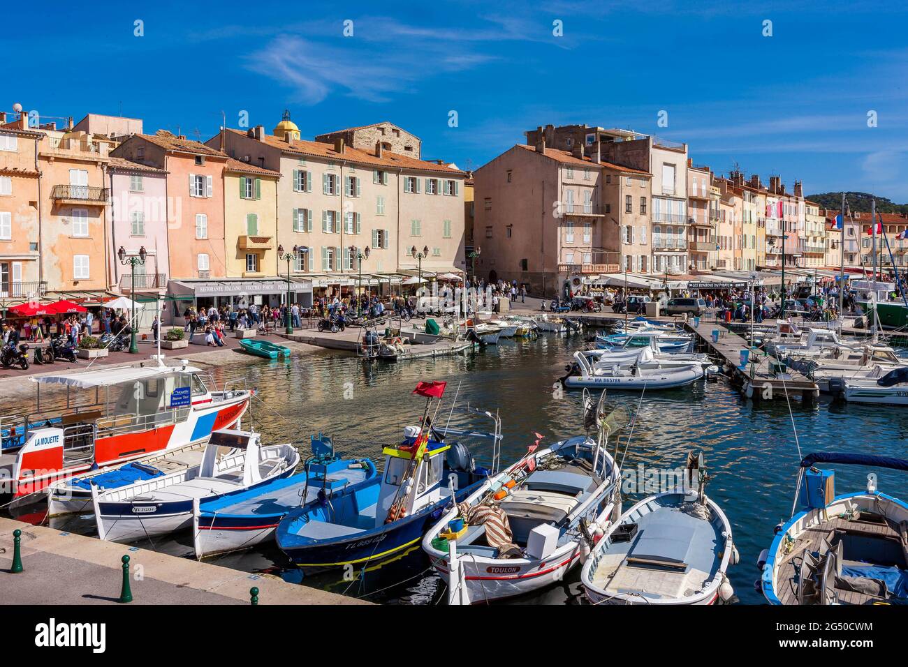 FRANCE. VAR (83) PORT DE SAINT-TROPEZ Banque D'Images