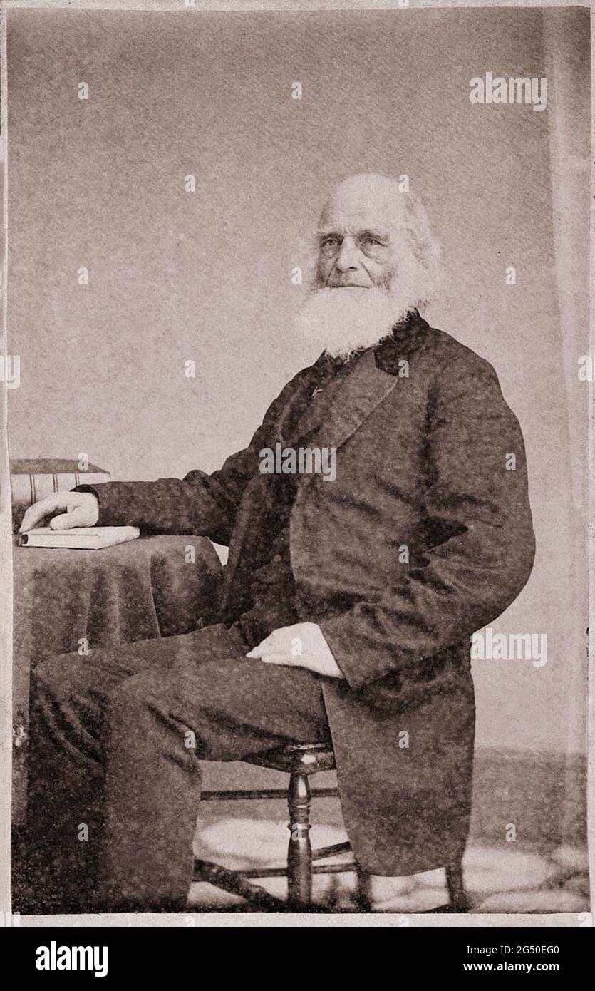 Photo d'époque de William Cullen Bryant. William Cullen Bryant (1794 – 1878) est un poète, journaliste et rédacteur en chef américain romantique de longue date de la ne Banque D'Images
