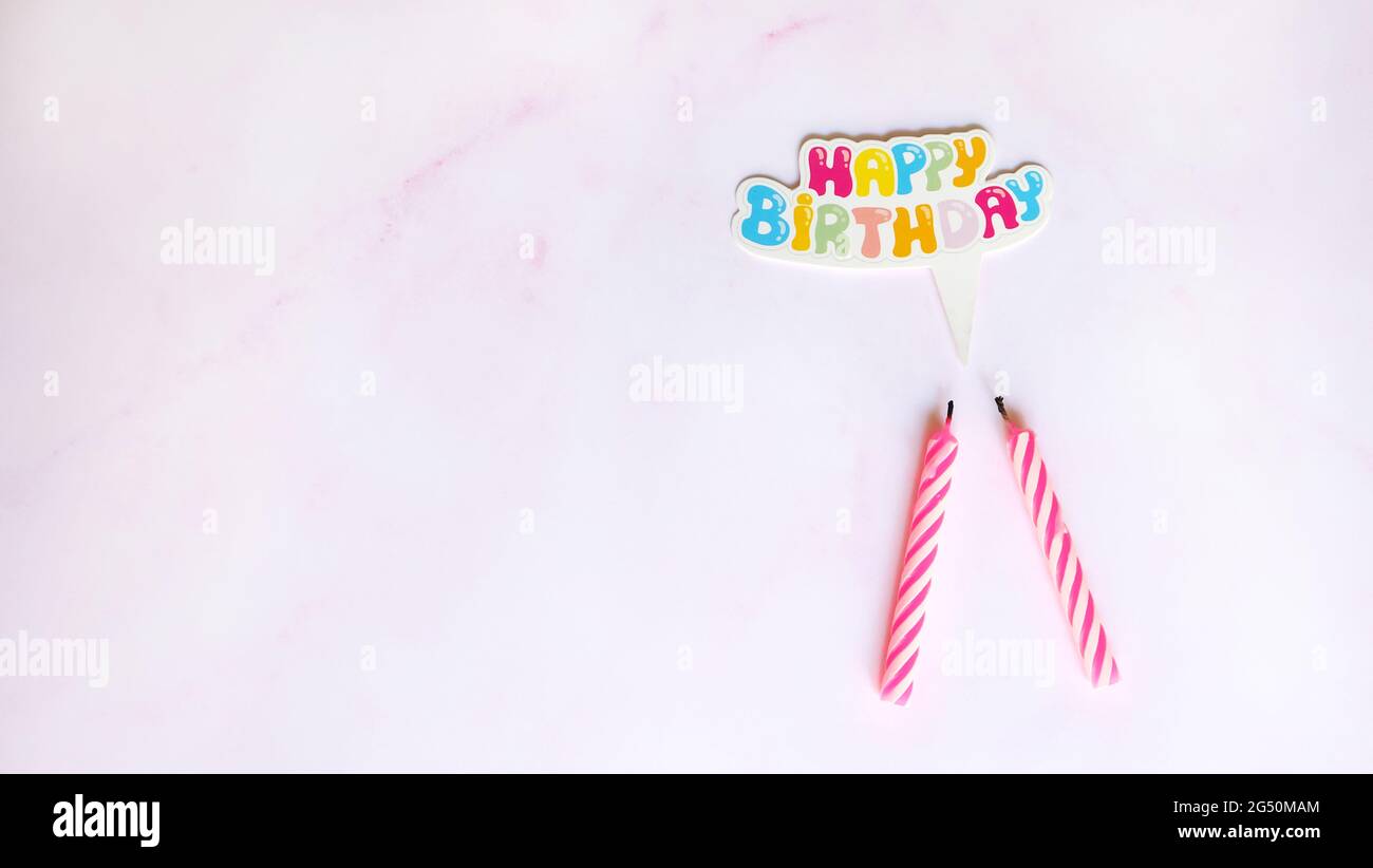 Words Happy Birthday Written In Banque D Image Et Photos Alamy