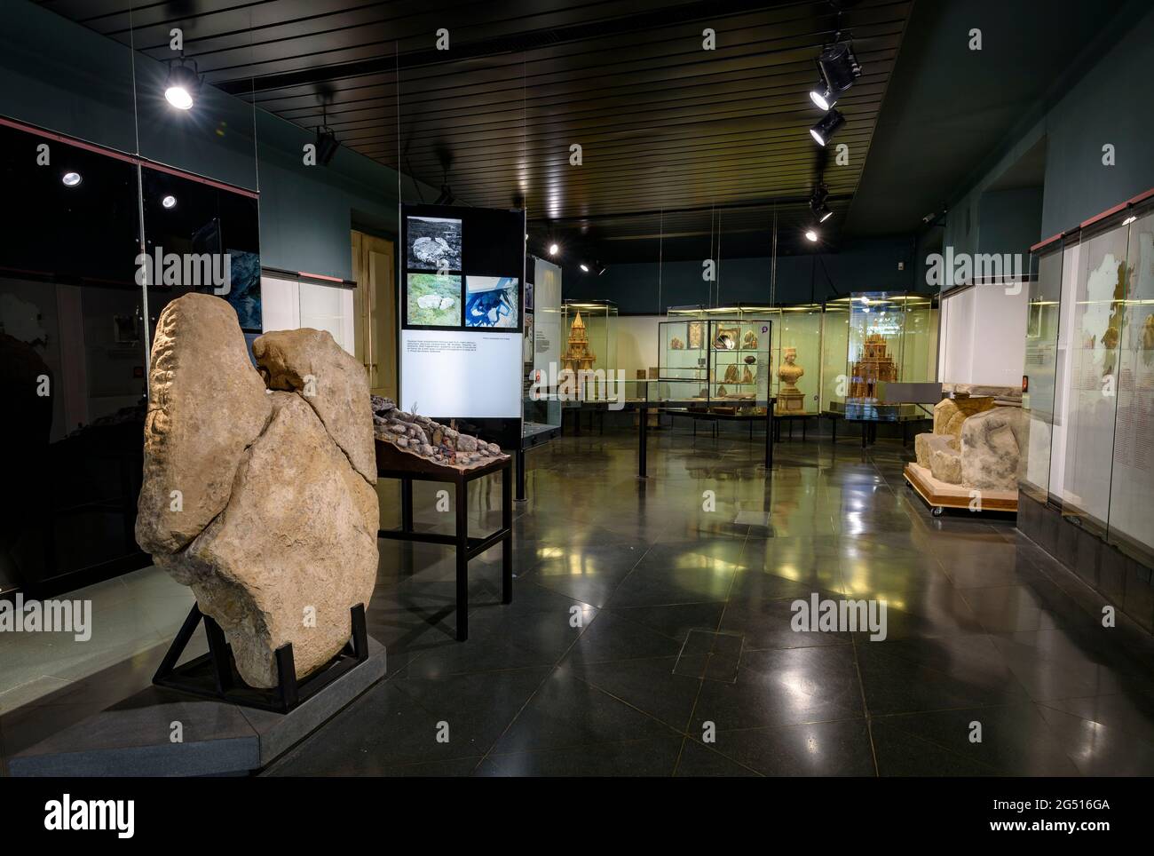 Musée Solsona. Chambre dédiée à l'âge antique (néolithique et âge de bronze) (Solsona, Lleida, Catalogne, Espagne) Banque D'Images