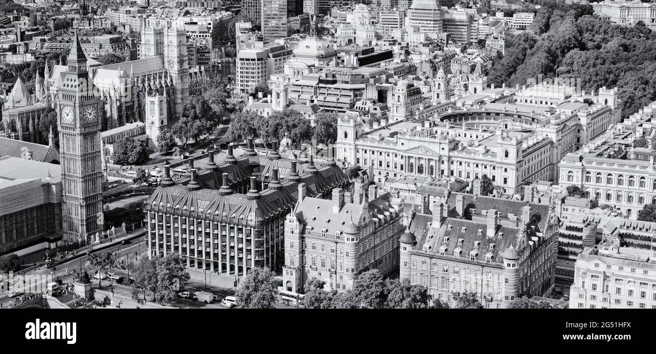 Vue panoramique sur la ville, Londres, Angleterre, Royaume-Uni Banque D'Images