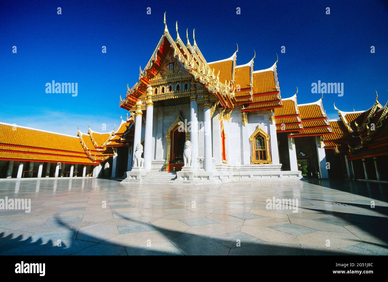 Temple Wat Benchamabophit, Bangkok, Thaïlande Banque D'Images