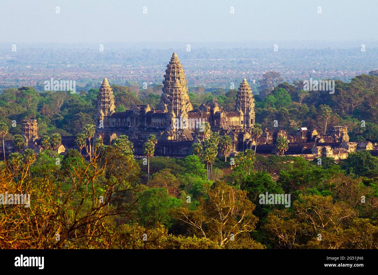 Vue sur Angkor Wat, Cambodge, Asie du Sud-est Banque D'Images