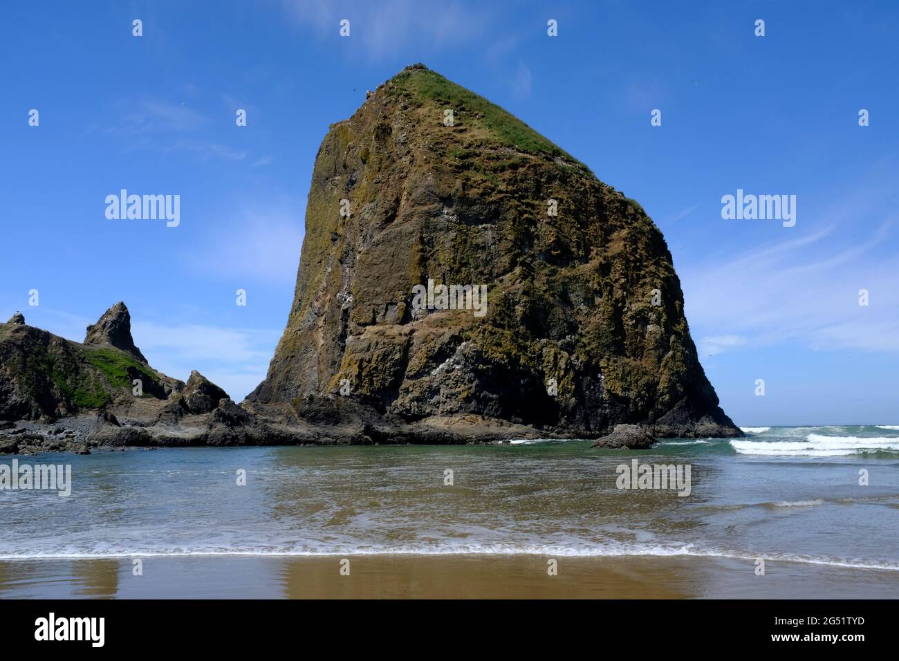 Haystack Rock, Cannon Beach, Oregon, USA Banque D'Images