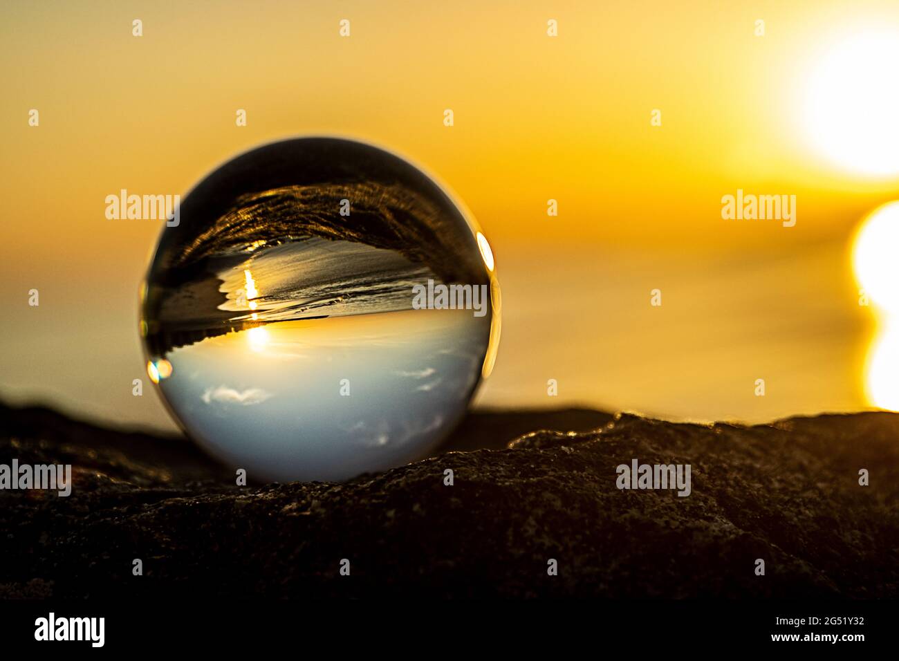 mini monde retourné Banque D'Images