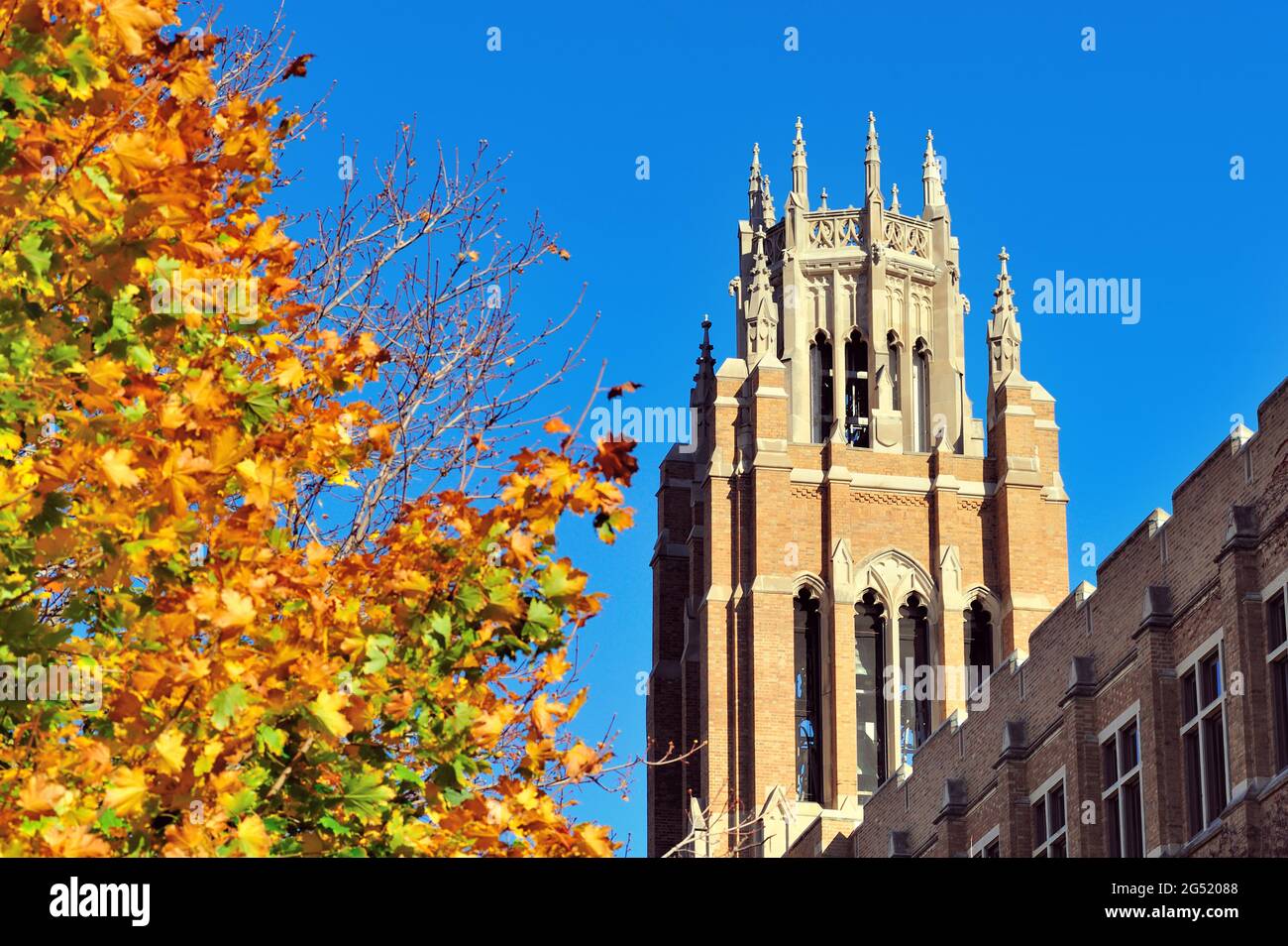 Milwaukee, Wisconsin, États-Unis. Tour sur le Katherine Ree Hall, sur le campus de l'Université Marquette. Banque D'Images