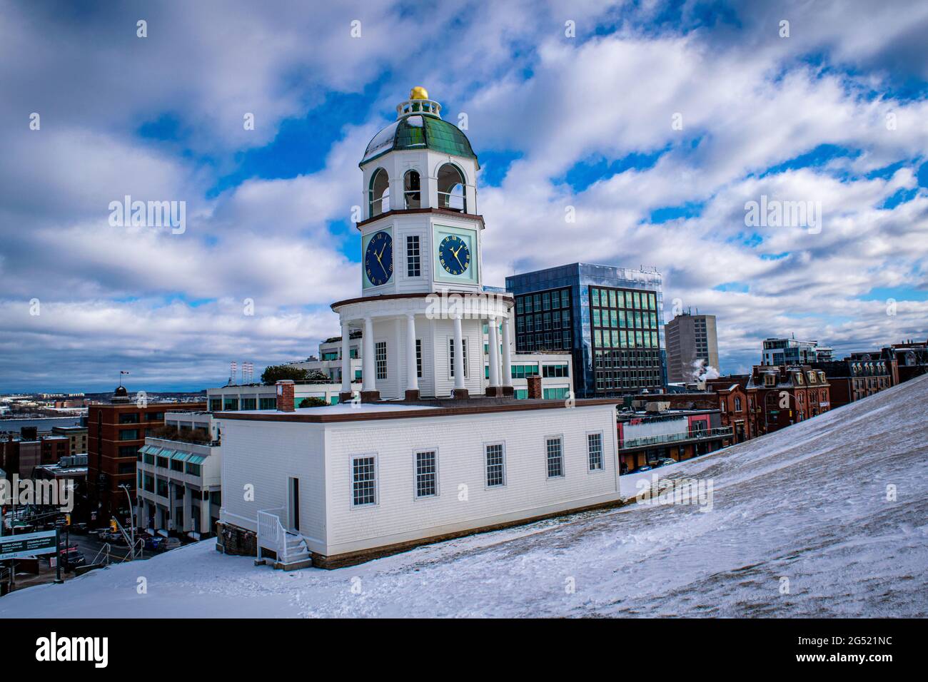 Tour de l'horloge de la Citadelle-d'Halifax Banque D'Images