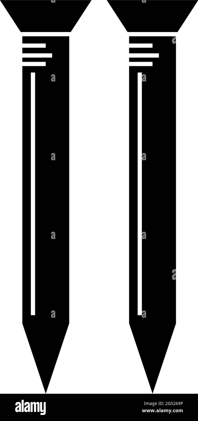 Illustration isolée vectorielle de modèle de conception d'icône de marteau à clou Illustration de Vecteur