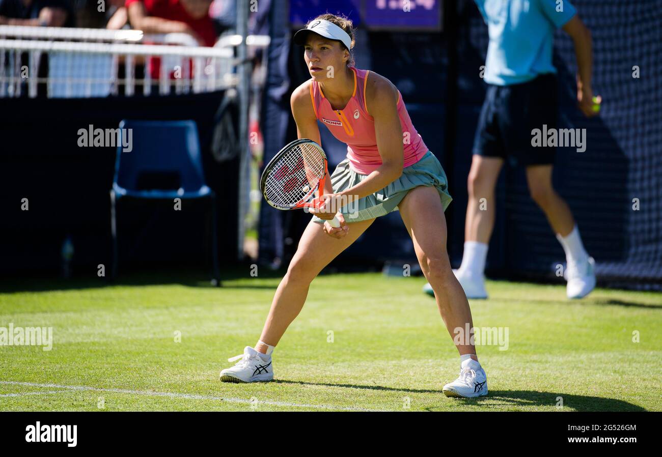 Eastbourne, Royaume-Uni. 23 juin 2021. Viktorija Golubic de Suisse lors de son deuxième tour de match au tournoi de tennis international Viking WTA 500 2021 le 23 juin 2021 au Devonshire Park tennis à Eastbourne, Angleterre - photo Rob Prange/Espagne DPPI/DPPI/LiveMedia Credit: Independent photo Agency/Alay Live News Banque D'Images