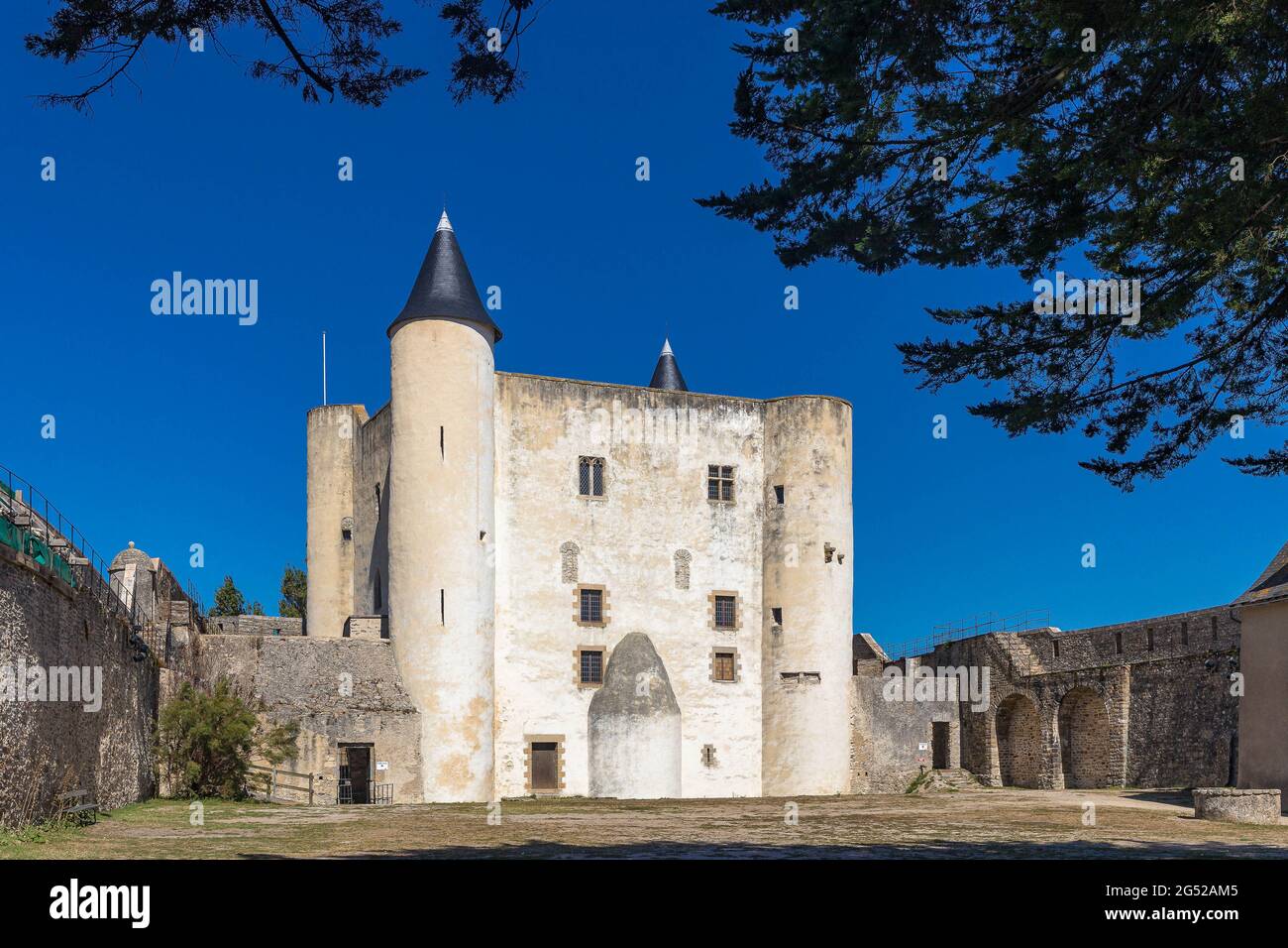 FRANCE. VENDÉE (85), ÎLE DE NOIRMOUTIER, MUSÉE CASTEL NOIRMOUTIER Banque D'Images